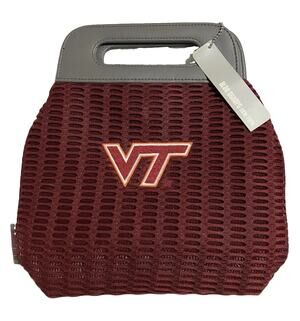 Womens Alan Stuart Virginia Tech Hokies Mesh Tote Handbag Embroidered VT Logo